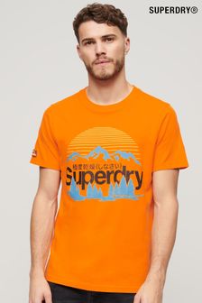 Superdry Orange Great Outdoors Graphic T-Shirt (N77000) | OMR16