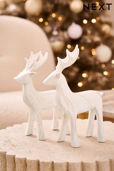 Set Of 2 Stag Ornaments (N77078) | 875 K