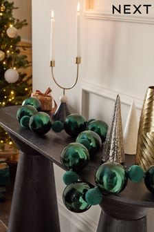 Green Bauble Christmas Garland (N77251) | $24