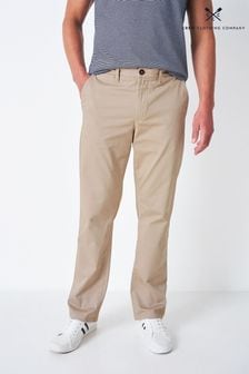 Бежевый - Прямые брюки чинос Crew Clothing (N77305) | €86
