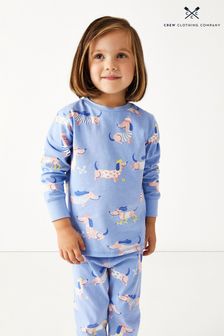 Crew Clothing Lola Dog Print Cotton Pyjama Set (N77330) | AED133 - AED155