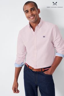 Crew Clothing Company Pink Cotton Classic Shirt