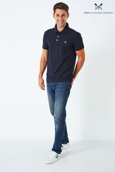 Crew Clothing Company Blue Cotton Classic Polo Shirt (N77343) | €51