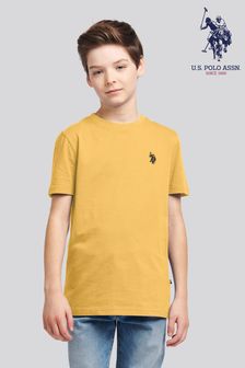 U.S. Polo Assn. Boys Blue Double Horsemen T-Shirt (N77364) | AED111 - AED133