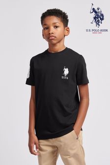 U.S. Polo Assn. Boys Player 3 Black T-Shirt (N77370) | €31 - €38