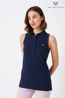 Crew Clothing Company Blue Cotton Classic Jersey Top (N77403) | $44