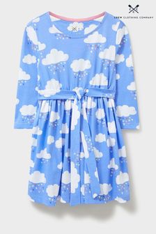 Crew Clothing Cloud Print Jersey Dress (N77486) | 166 SAR - 217 SAR