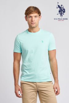 أزرق فاتح - U.s. Polo Assn. Mens Regular Fit Double Horsemen T-shirt (N77498) | 13 ر.ع