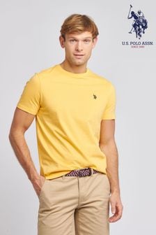 Orange - U.s. Polo Assn. Mens Regular Fit Double Horsemen T-shirt (N77510) | 39 €