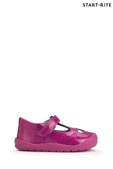 Start Rite Purple Party Berry Glitter Patent Leather T-Bar Toddler Shoes