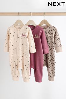 Baby girl fleece sleepsuits hot sale