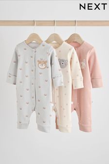 Baby girl fleece sleepsuits deals