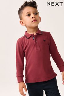 Boys Red Polo Shirts Red Plain Striped Polo Shirts Next