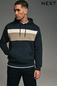 Color block multi panel hoodie shop