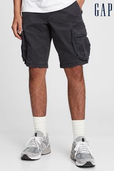 Gap Black Cotton Twill Cargo Shorts (N78309) | Kč1,585