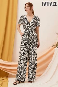 FatFace Natural Camellia Botanical Jumpsuit (N78336) | AED610
