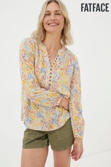 FatFace Natural Reese Watercolour Strokes Blouse (N78338) | AED275