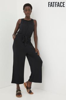FatFace Black Haylie Jersey Jumpsuit (N78342) | AED311