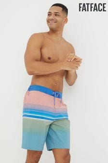 FatFace Pink Camber Placement Stripe Swim Shorts (N78352) | €64