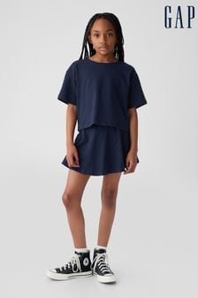 Blau - Gap Bedrucktes Outfit-Set mit Skorts (4-13yrs) (N78592) | 39 €
