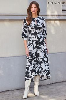 Sosandar Crezia Split Sleeve Midi Dress (N78647) | €79