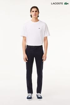 Lacoste Slim Fit Navy Blue Stretch Chino Trousers (N78681) | €159