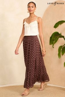 Women s Skirts Maxi Curve Tie Red Spots Shortsandskirts Next Gibraltar