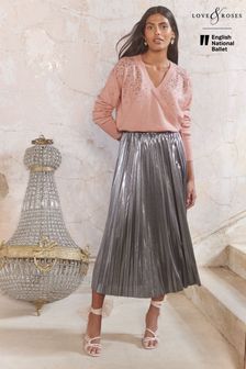 Women s Silver Pleated Clothing Next Malta
