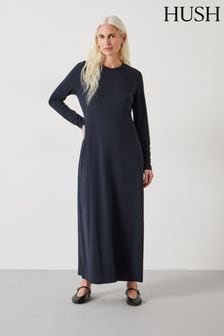 Hush Black Sima Jersey Maxi Dress (N78775) | OMR46