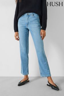 Blue - Hush Agnes Straight Jeans (N78826) | kr1 450