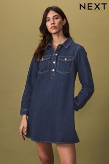 Women s Dresses Tall Denim Long Sleeve Clothing Next Luxembourg