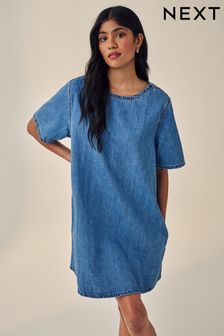 Women s Blue Shift Dresses Next Canada