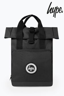 حقيبة ظهر سوداء للابتوب مطوية من أعلى من Hype (N79225) | 223 ر.ق