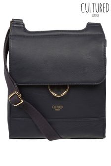 Cultured London Covent Leather Cross-Body Dark Bag (N79326) | $79