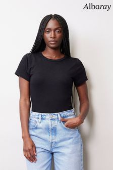 Albaray Fitted Black T-Shirt (N79332) | 185 zł