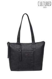أسود - حقيبة يد جلد Kensal من Cultured London  (N79339) | 223 ر.ق