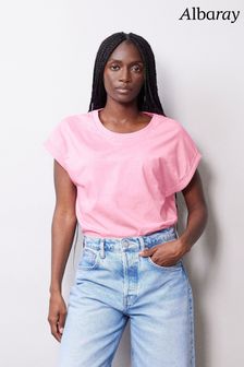 Розовая футболка с откатом на спине Albaray (N79357) | €38