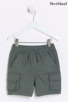 River Island Green Mini Boys Shorts (N79394) | $25