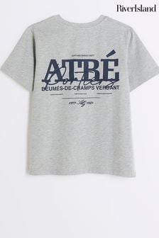 River Island Grey Boys Atre Back Print T-Shirt (N79395) | SGD 27