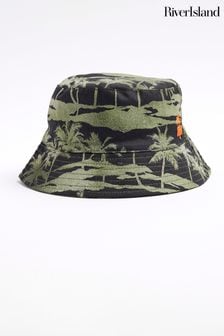River Island Green Boys Palm Bucket Hat (N79405) | €13
