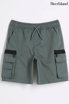 River Island Green Cargo Boys Shorts (N79448) | KRW38,400 - KRW47,000