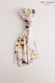 Ted Baker Irisy Cream Floral Printed Long Silk Scarf (N79897) | 130 €