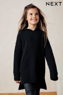 Girls black jumper dress on sale