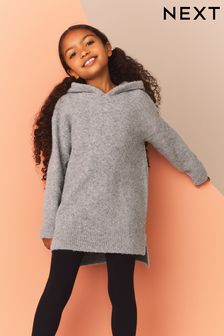 Girls grey jumper dress deals