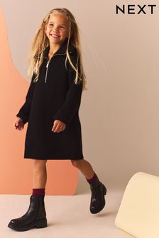 Ladies black jumper dress outlet