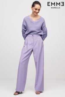 Emme Marella Lilac Purple Camino Trousers (N8N534) | €72