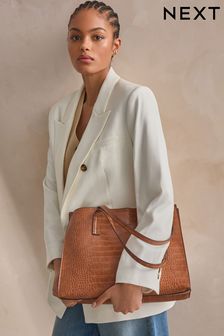 بني فاتح بني - Formal Open Tote Bag (N90148) | $50