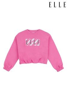 Elle Junior Girls Pink Graphic Print Sweatshirt (N90149) | 125 zł - 150 zł
