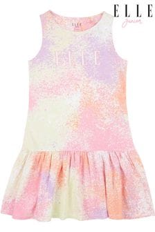 Elle Junior Girls Pink Sleeveless Ruffled Hem Dress (N90159) | 128 SAR - 153 SAR