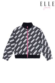ELLE Junior Girls Zip Through Black Sweatshirt (N90160) | AED166 - AED200